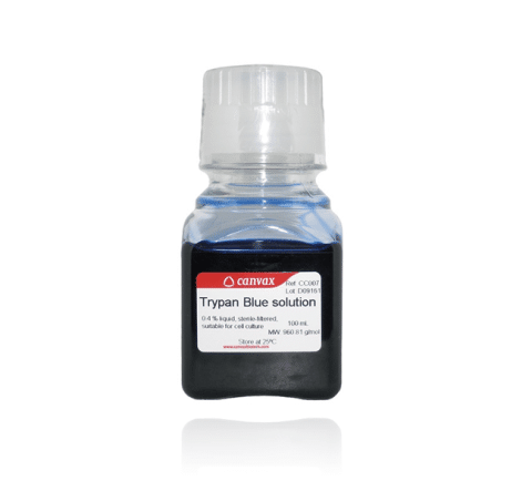 Trypan Blue dye for Quantifying Live/Dead cells | Canvax